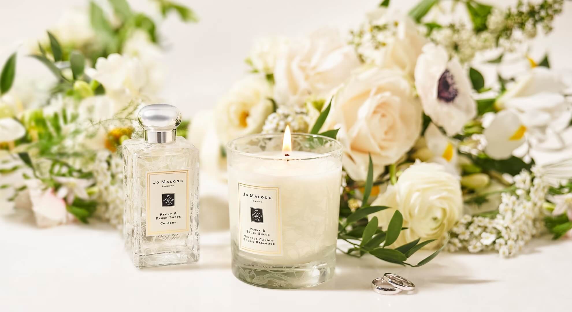 Jo Malone London Bridal Lace Collection Peony & Blush Suede Cologne Best Wedding Perfume for Brides