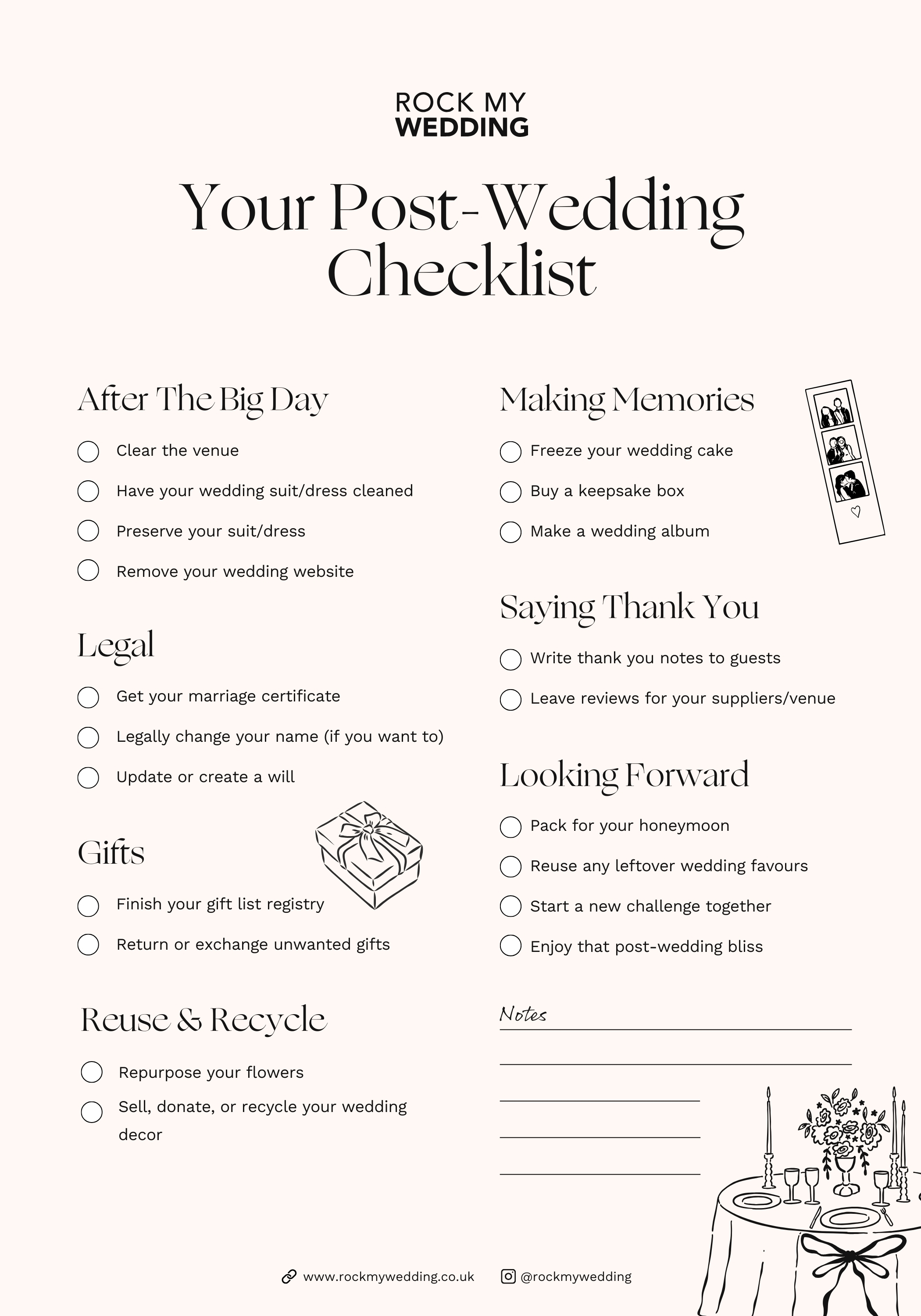 Wedding Check List Printable Blank Printable Wedding Checklist