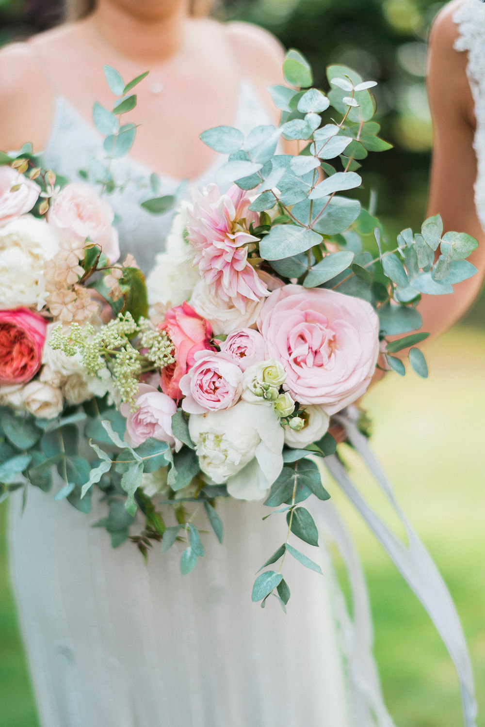 Pink Coral Country Wedding At Crabbs Barn Essex With Enzoani