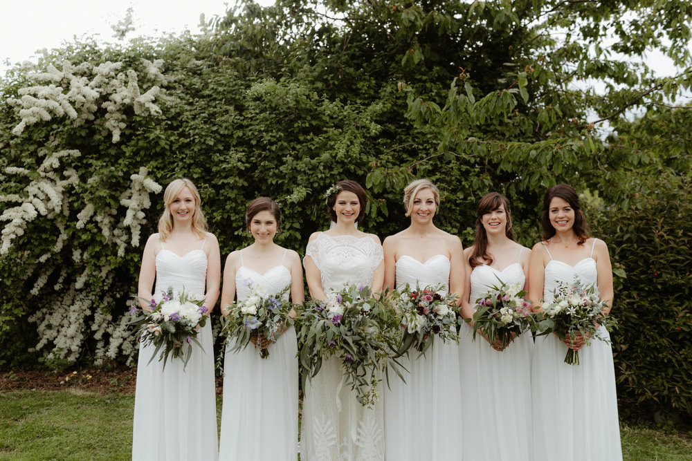 six bridesmaids