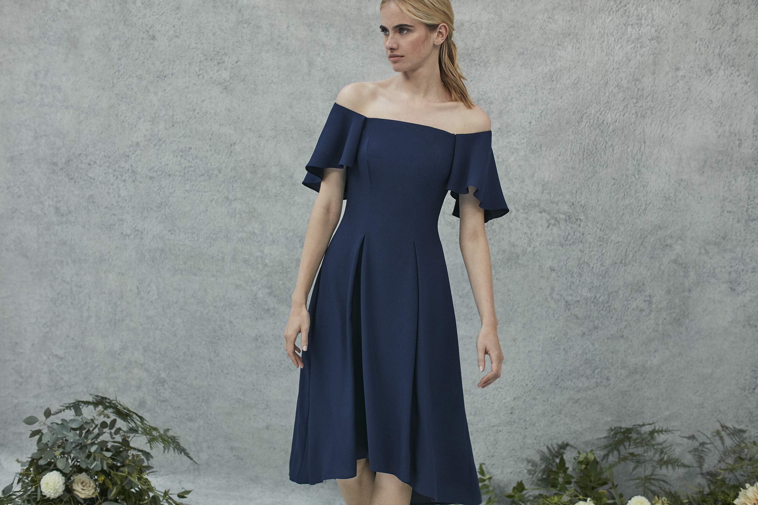 coast blush pink bridesmaid dress