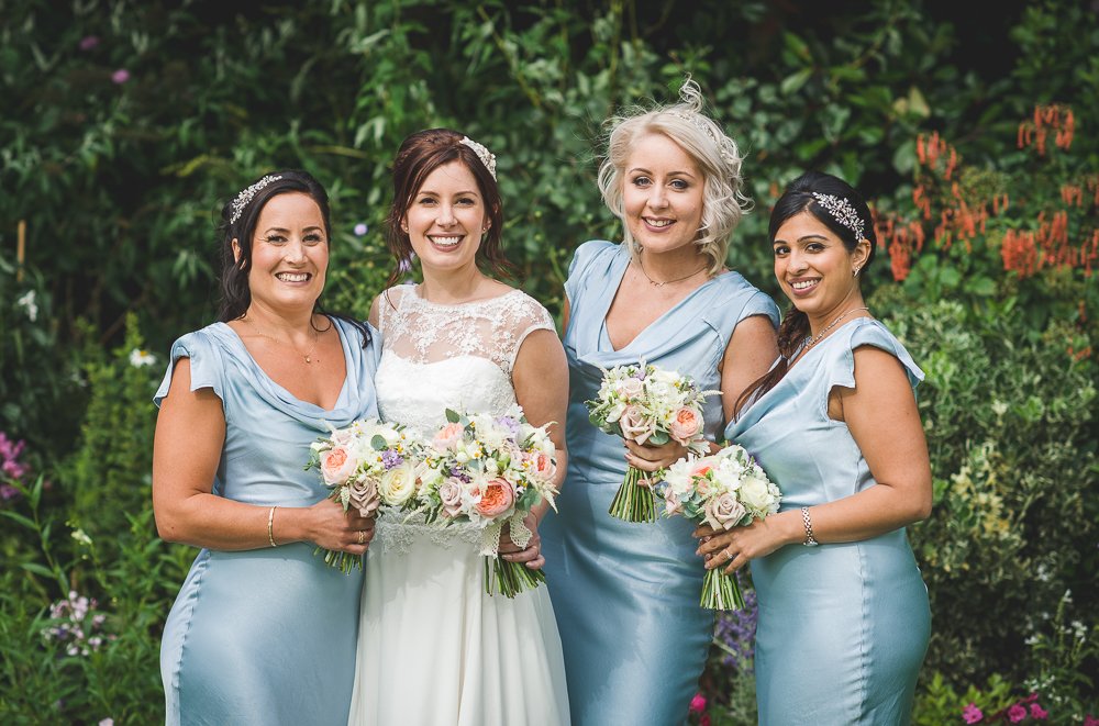 bridesmaids in trousers