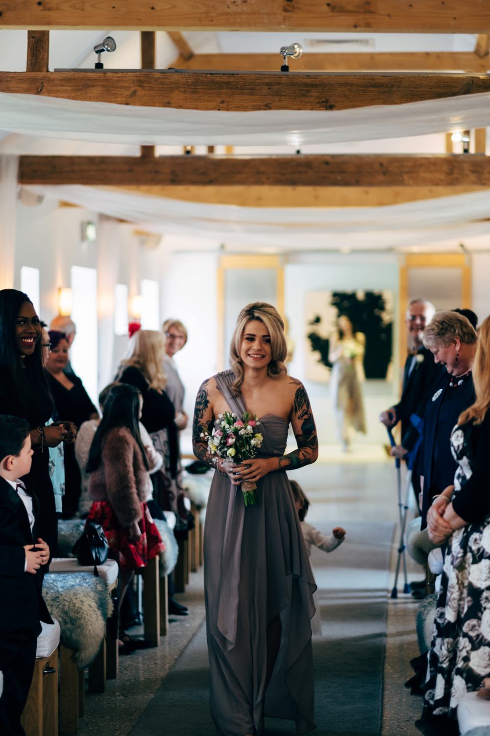 monsoon grey flower girl dress