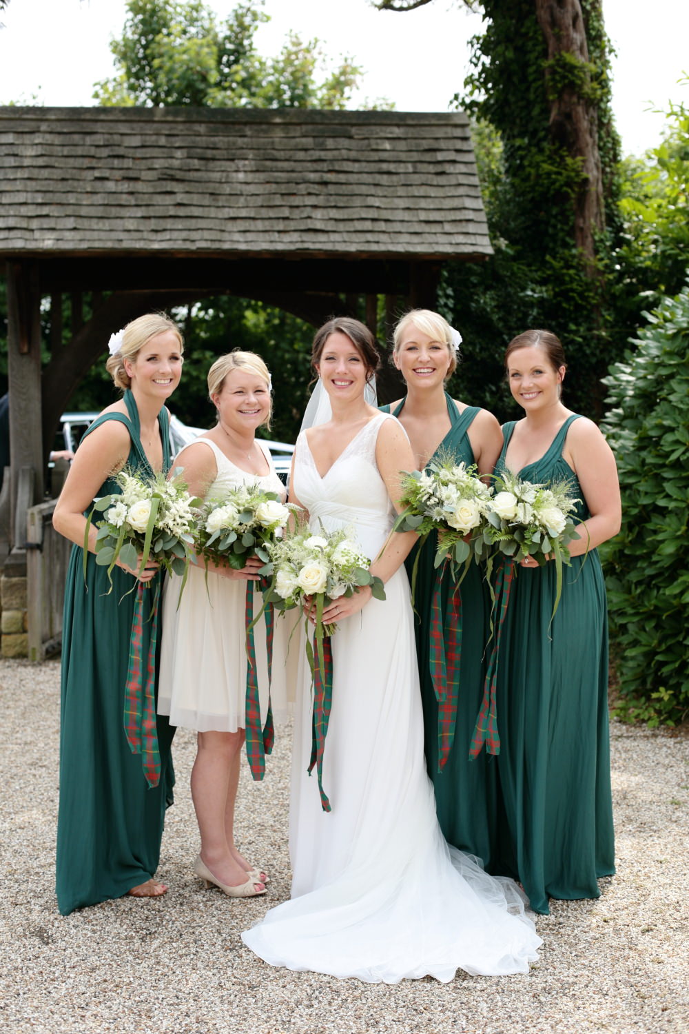 tartan bridesmaid dresses