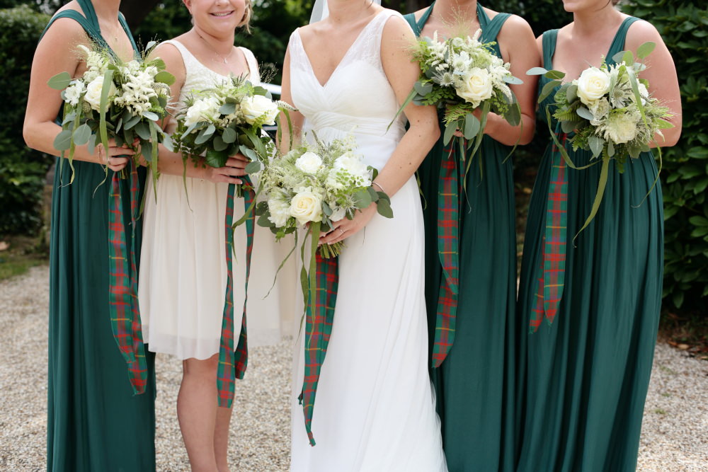 tartan bridesmaid dresses