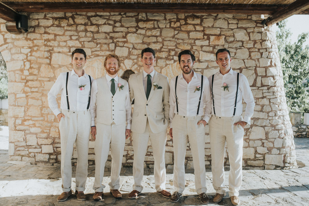 Relaxed Groomswear With Waistcoats Bowties For A Coastal Wedding