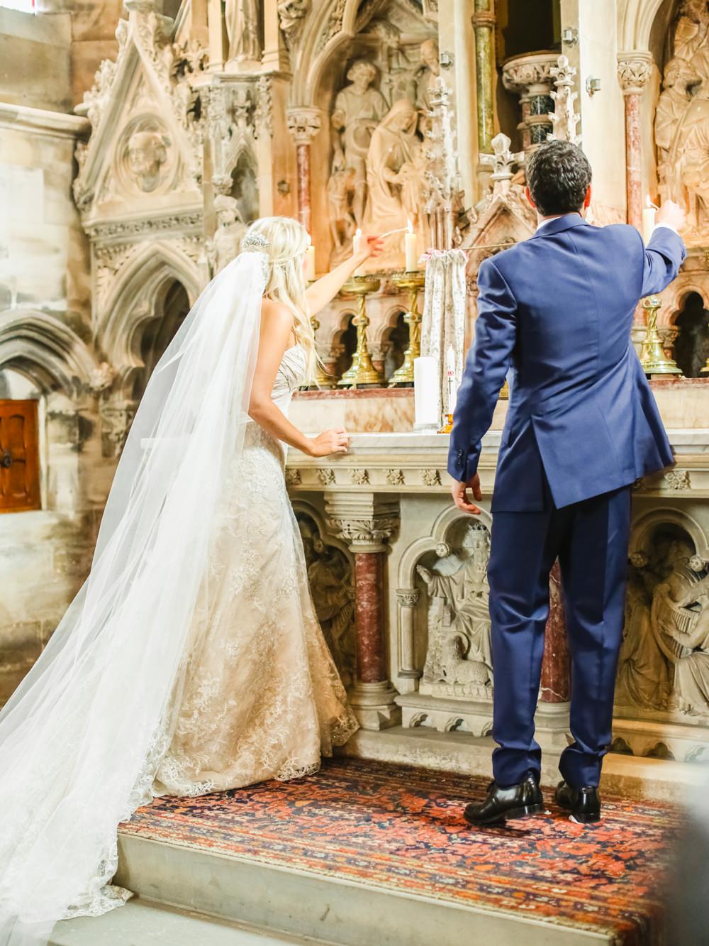 An Ian Stuart 'Sapphire' bridal gown for a classically romantic wedding