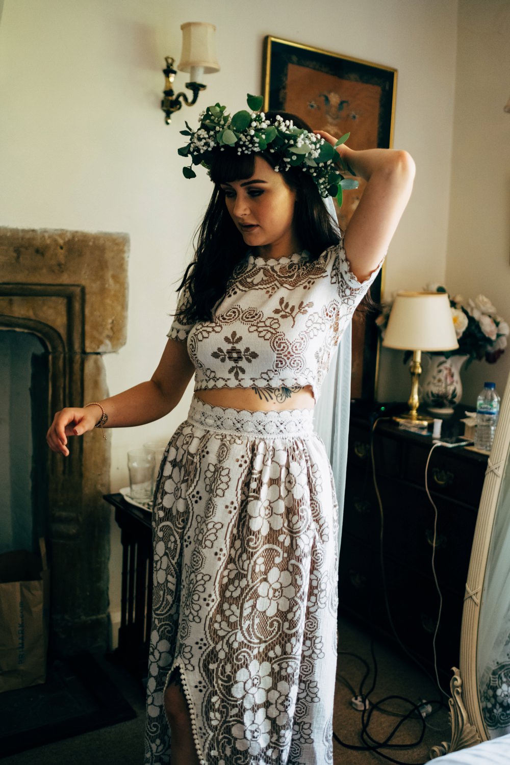 saldana vintage wedding dress