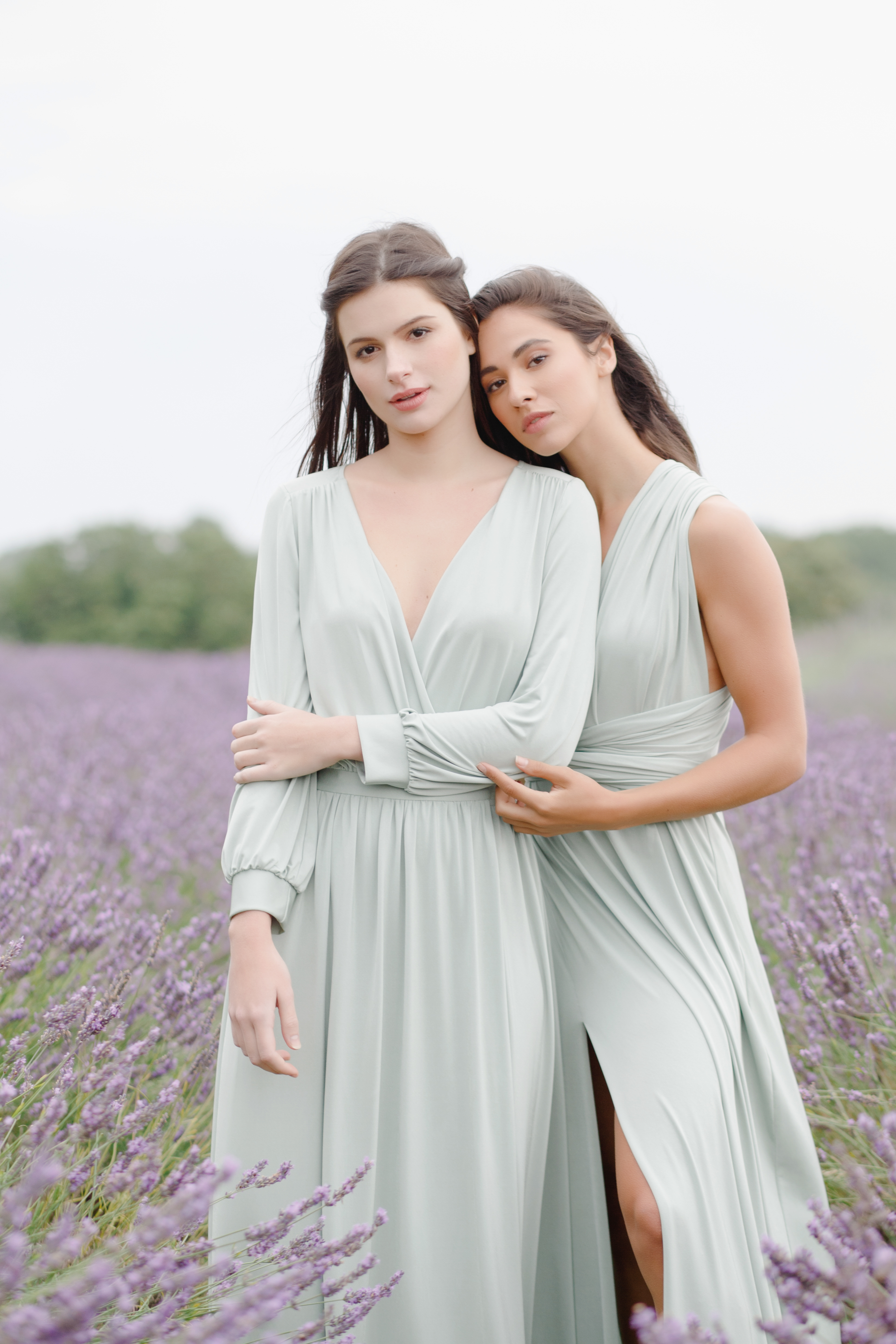 lavender and sage bridesmaid dress