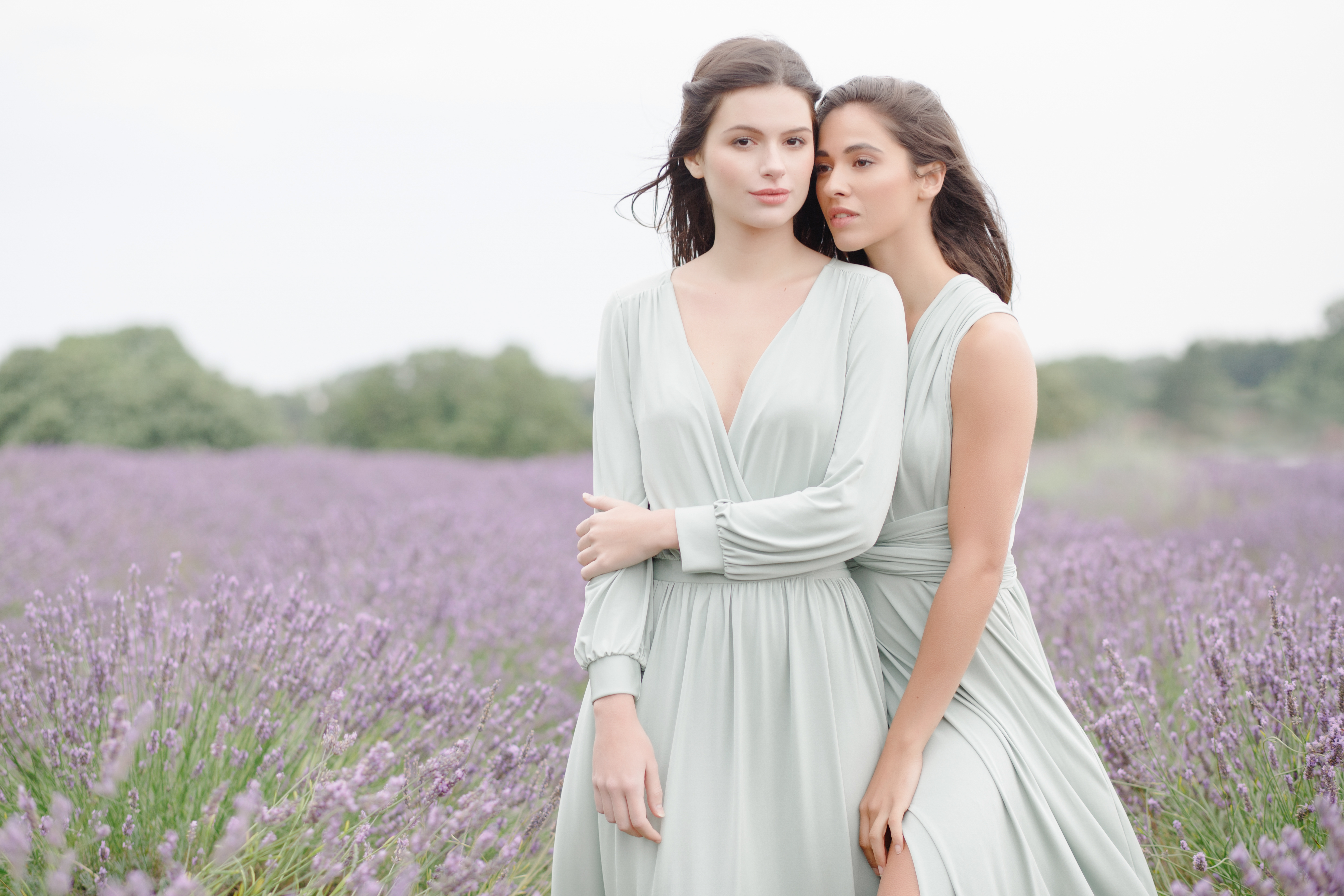 lavender and sage bridesmaid dress