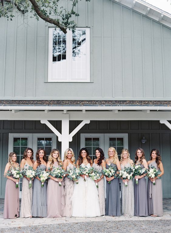 dusky lavender bridesmaid dresses