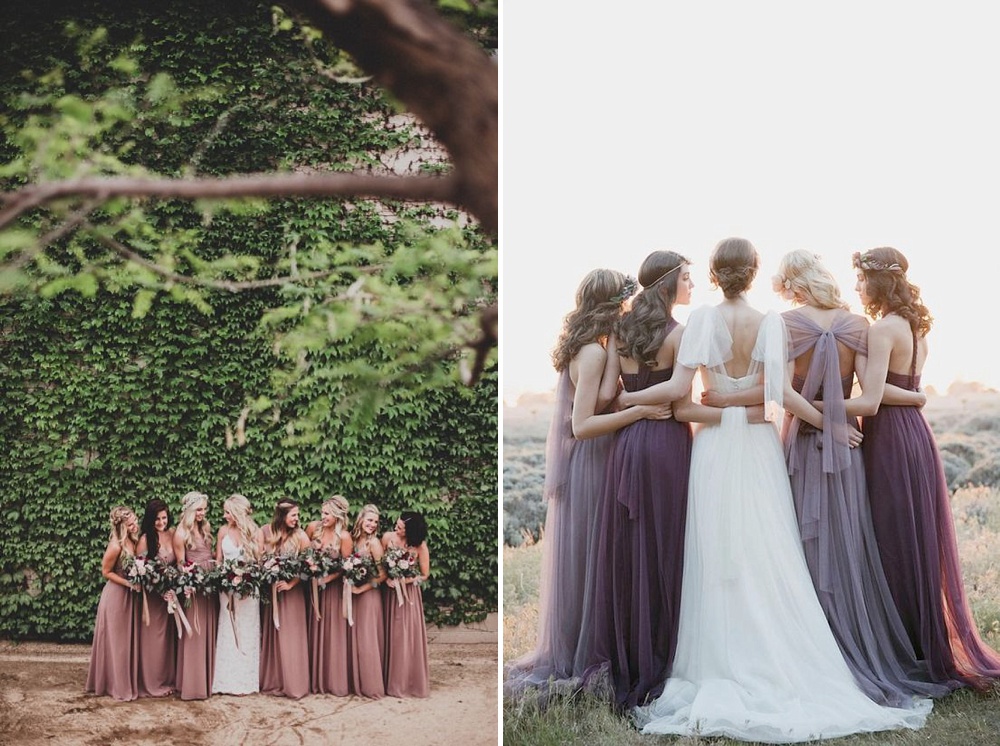 dusky lavender bridesmaid dresses