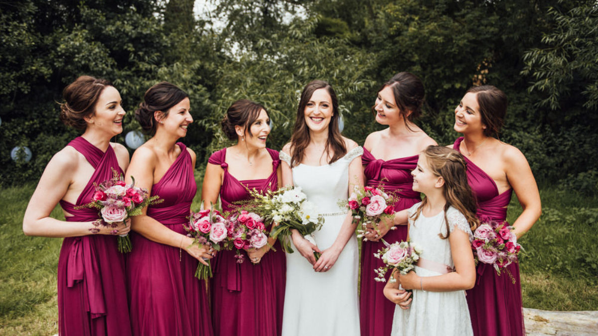 raspberry bridesmaid dresses