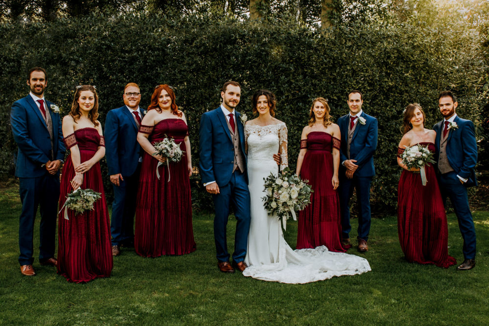 burgundy bridesmaid dresses uk