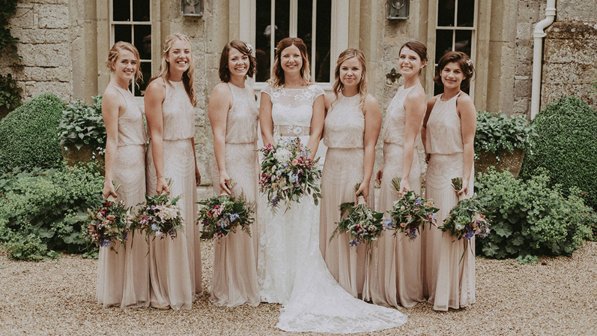 blush bridesmaid dresses uk