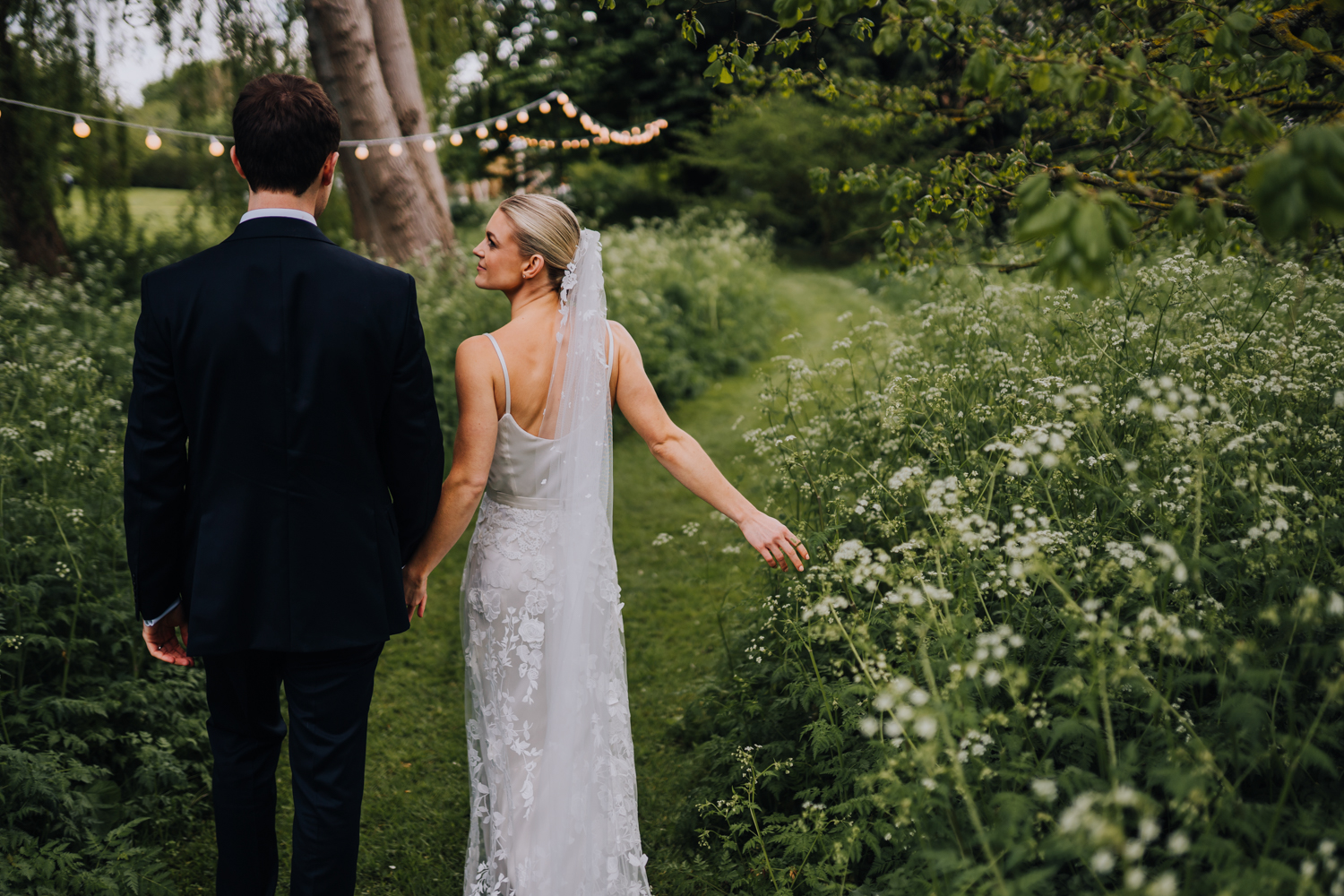 Bridal Two Piece at Garden Party Wedding in the Cotswolds