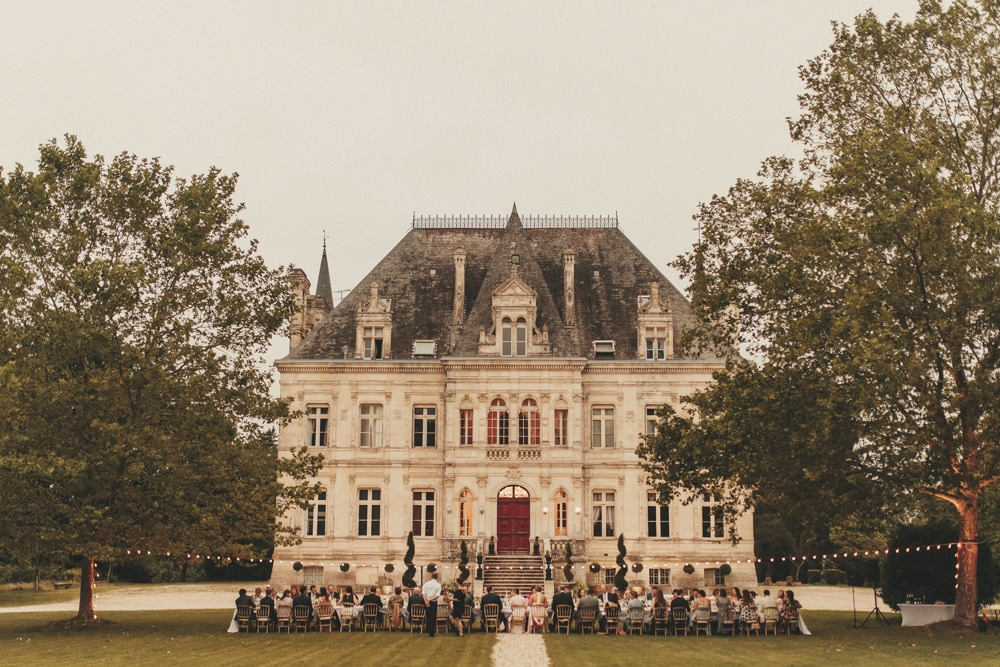 Sarah Seven Bride Dress and First Look At French Chateau Wedding