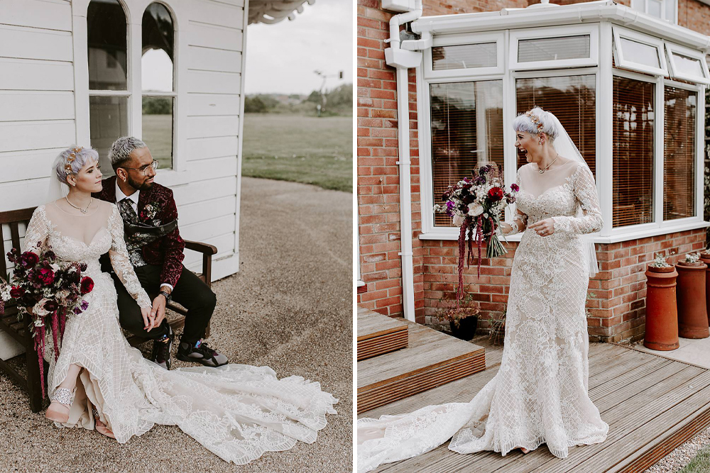 Lillian West Wedding Dress for Stylish Wedding with DIY Decor