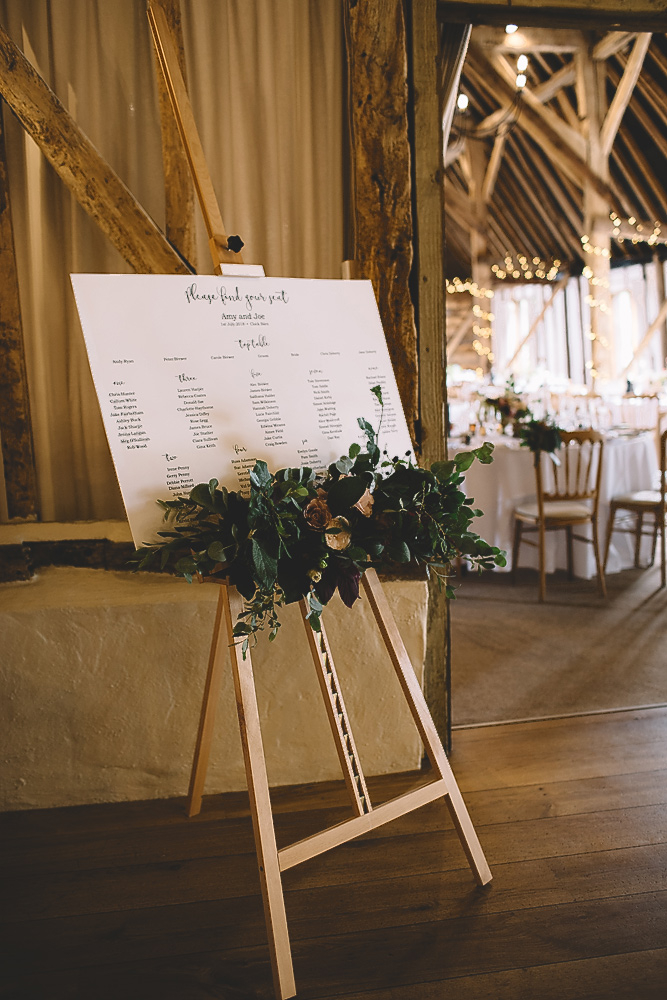 Wedding Seating Chart Easel