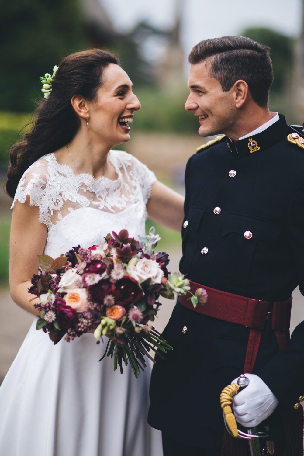 Military Wedding in Rutland Village with Marquee Reception