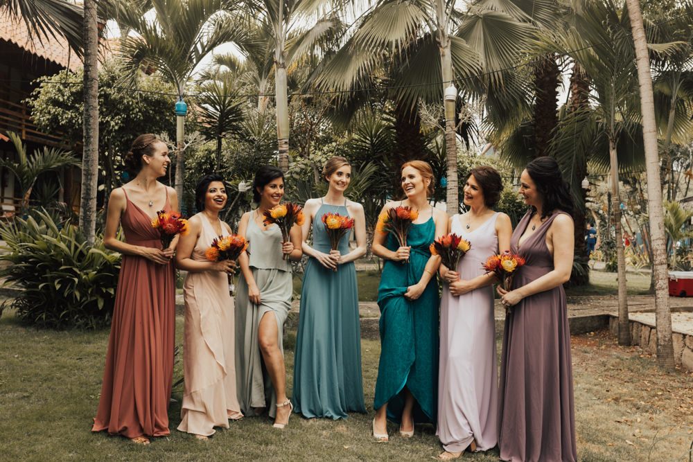 tropical bridesmaid dresses