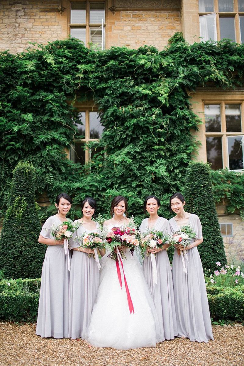grey green bridesmaid dresses