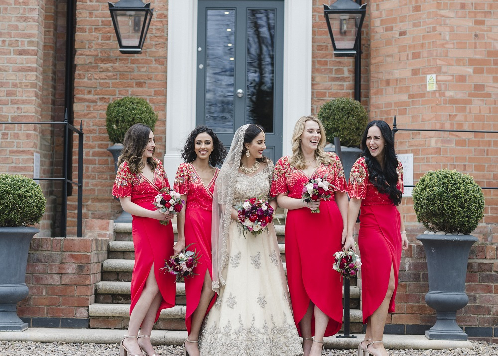 bright bridesmaid dresses uk