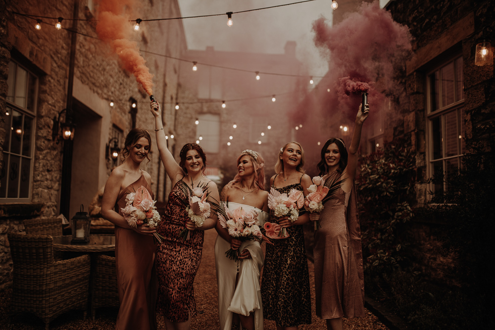 leopard print bridesmaid dresses