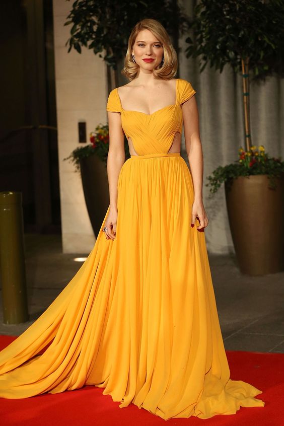 sunshine yellow bridesmaid dresses